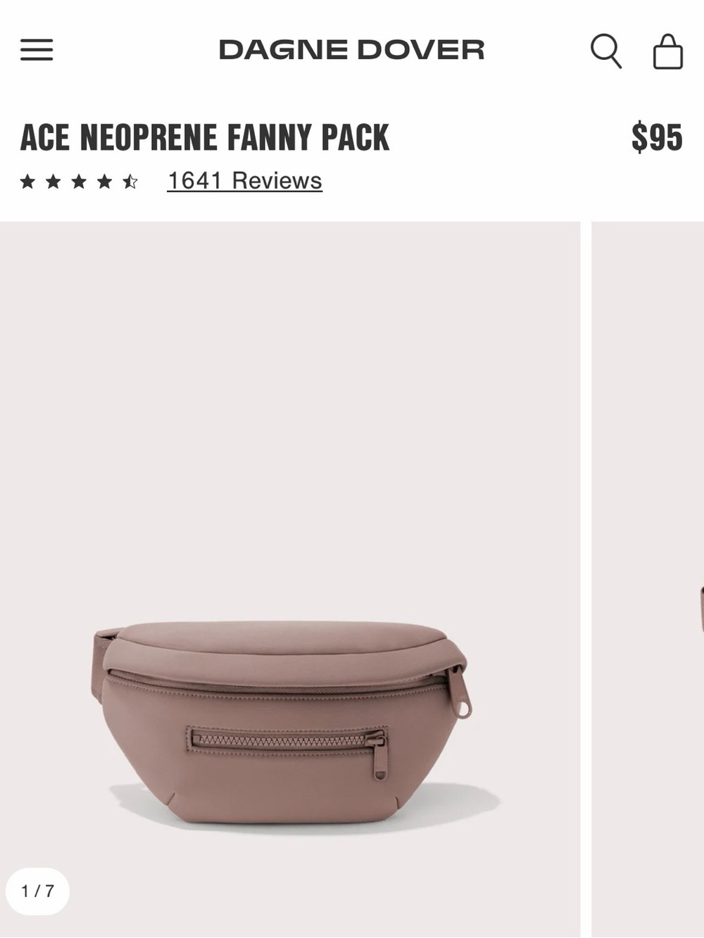 Dagne Dover Taupe Brown Belt Bag